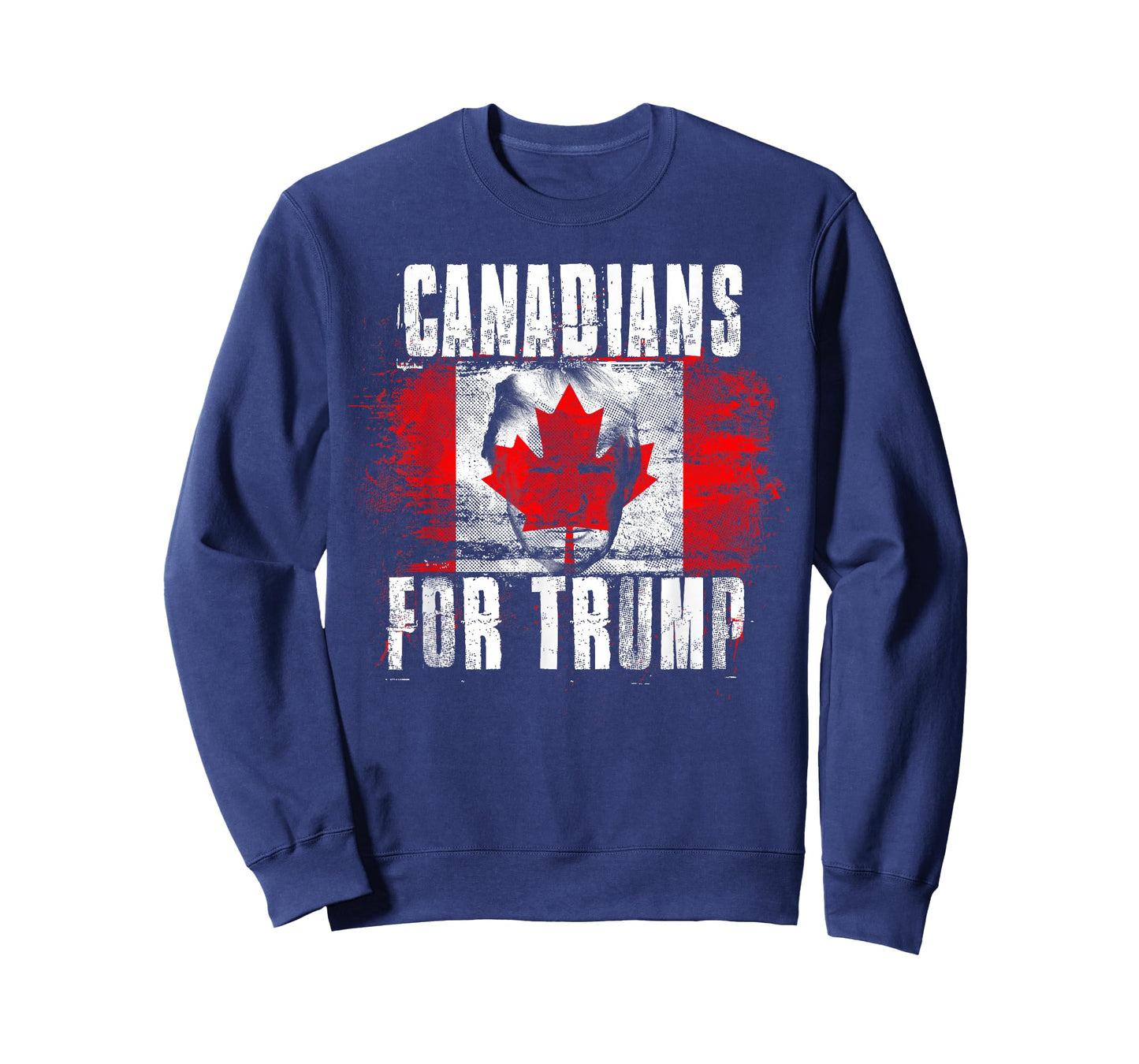 Canadians For Trump - American and Canada Patriotic T-Shirt for Women Girls Kids Men