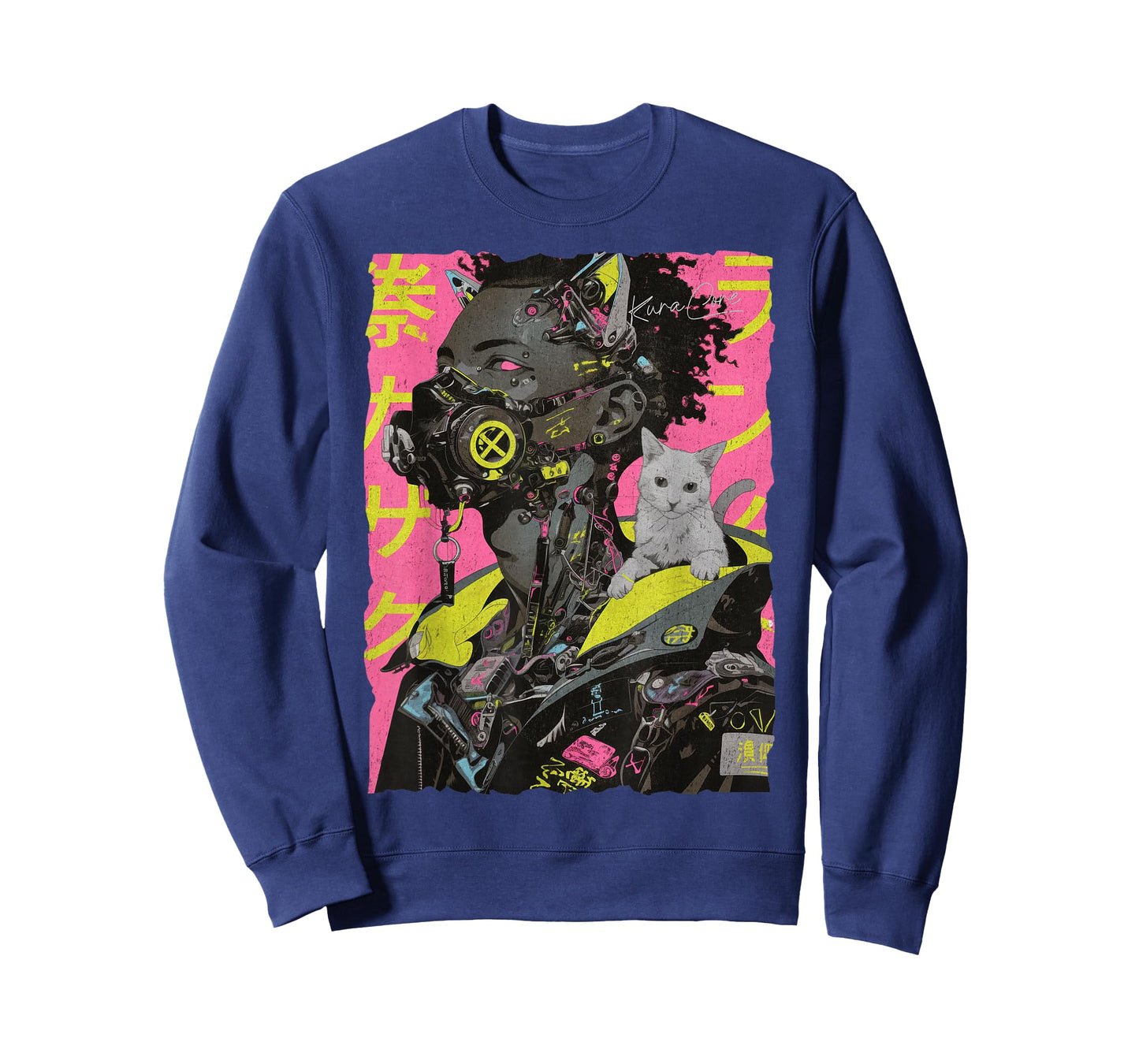 Japan Streetwear Afro Cyberpunk Y2K Techwear Manga Anime T-Shirt