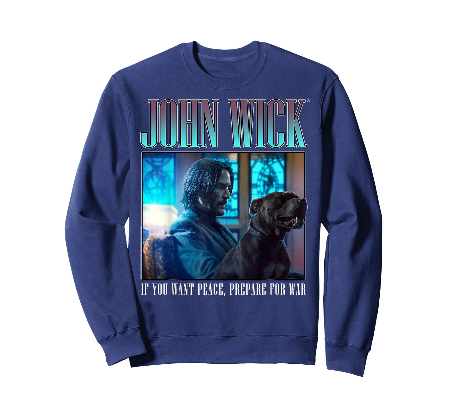 John Wick 90's Bootleg Prepare for War Dog Action Movie T-Shirt