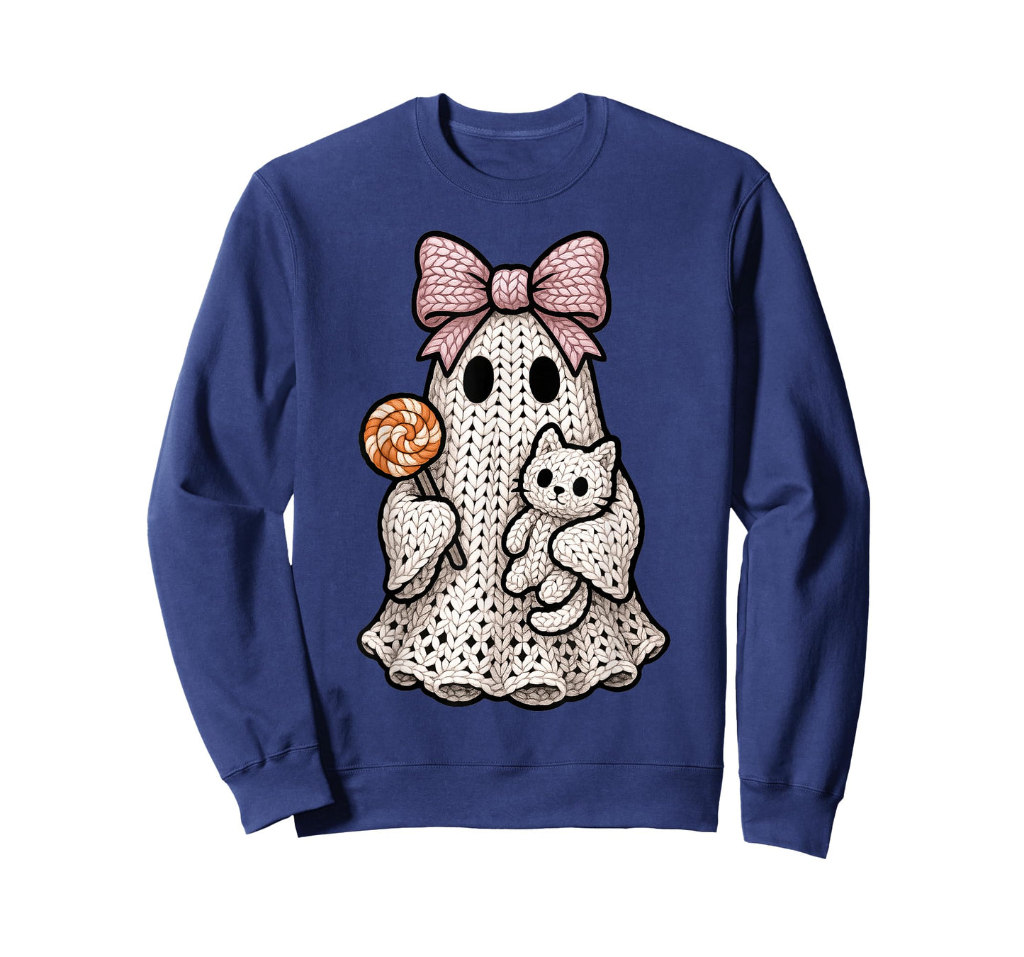 Ghost Coquette Knitting Crafting Yarn Crocheting Halloween T-Shirt