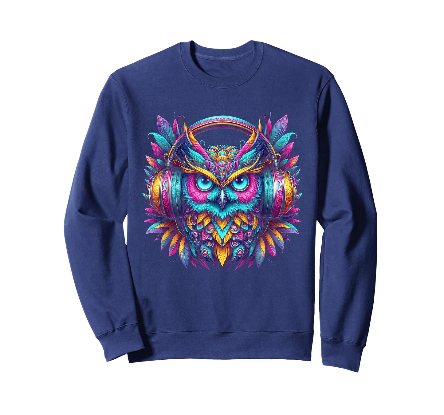 Rave Rainbow Owl House EDM Festival Raver Animal EDC T-Shirt