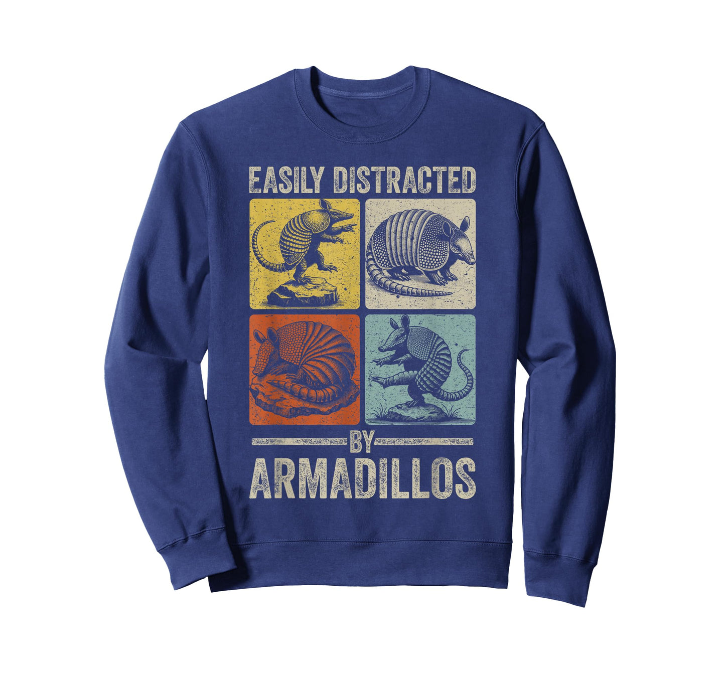 Easily Distracted by Armadillos Funny Animal Texas Armadillo T-Shirt