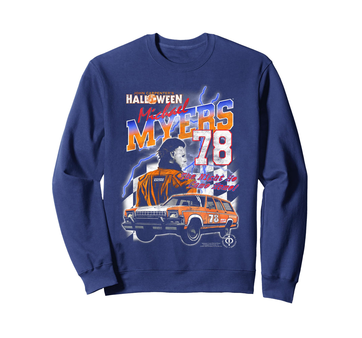 Halloween Haddonfield Racing Michael Myers 78 Horror Movie T-Shirt