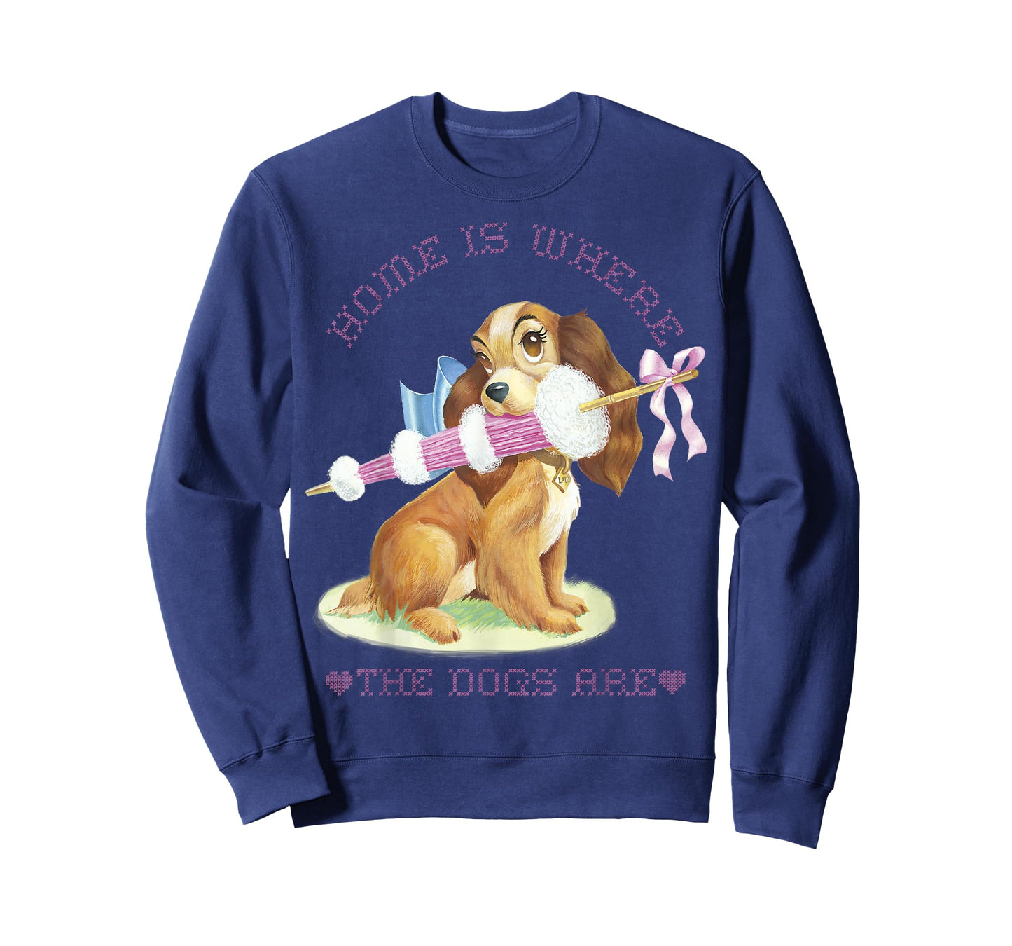 Disney Lady and The Tramp Lady Home is Where The Dogs are T-Shirt