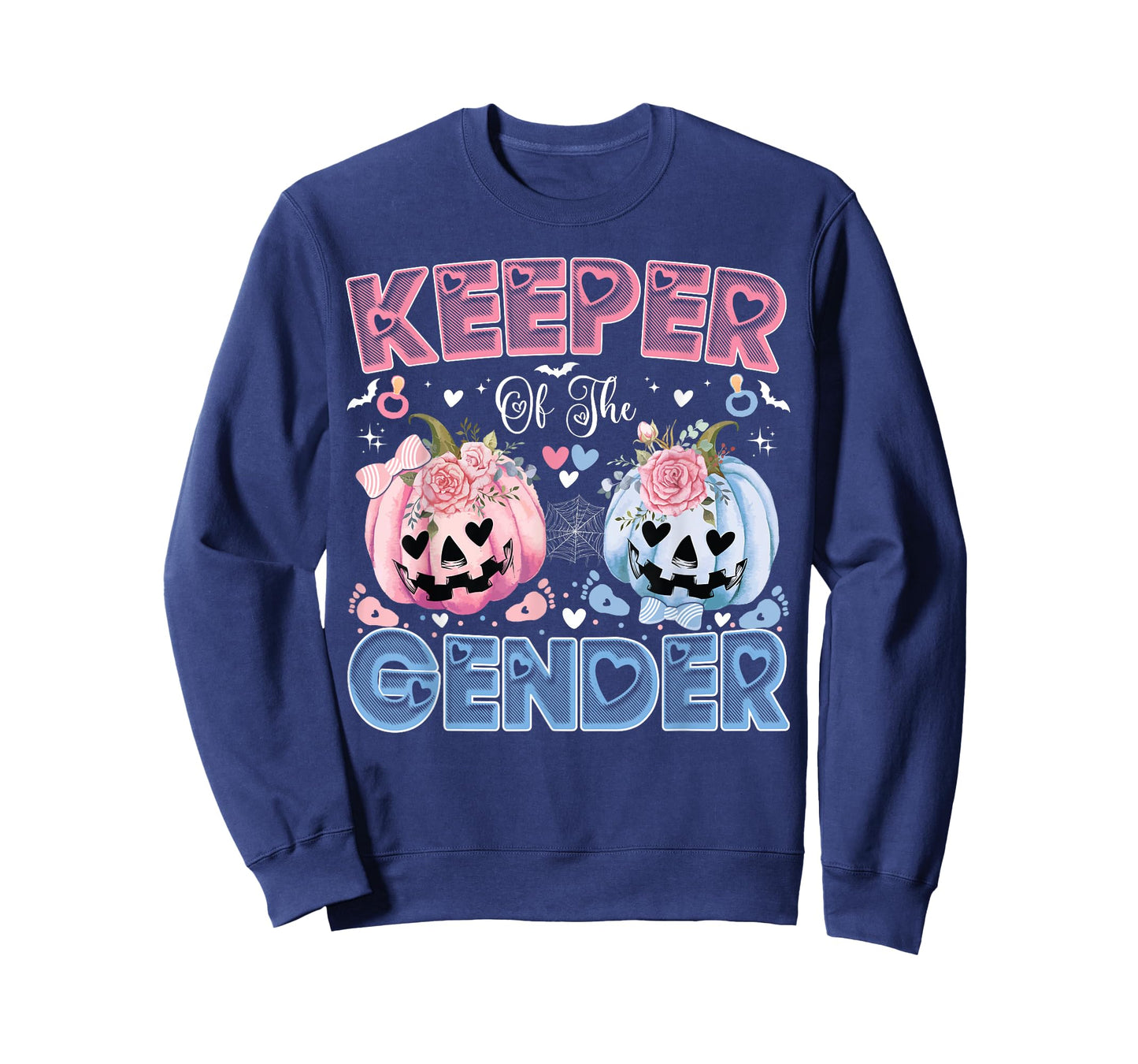 Keeper Of The Gender Pumpkin Halloween Baby Gender Reveal T-Shirt