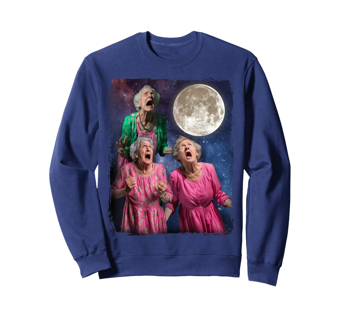 Oma Howls Den Mond an DREI Granny Moon T-Shirt