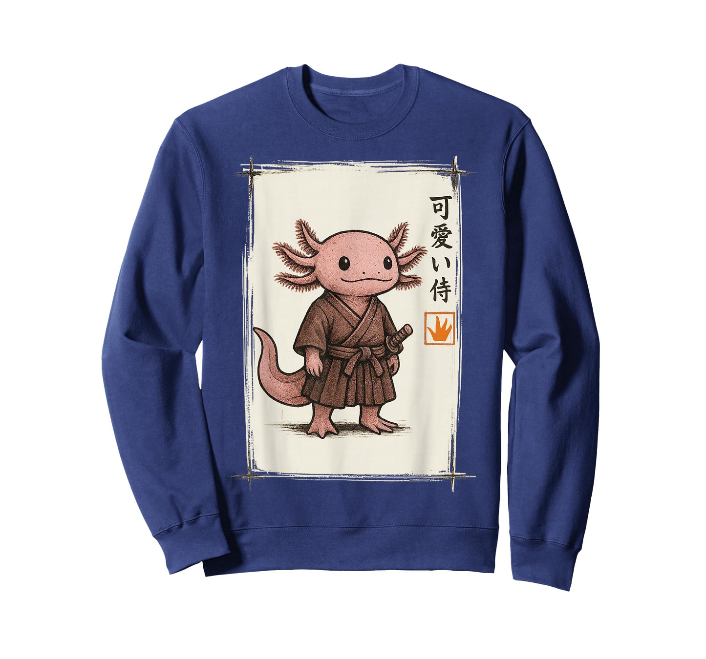 Samurai Axolotl Japanese Art Anime Funny Gifts Men Women Kid T-Shirt