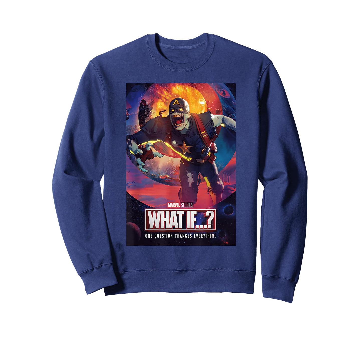 Marvel What IF...? Zombie Captain America Comic Cover T-Shirt