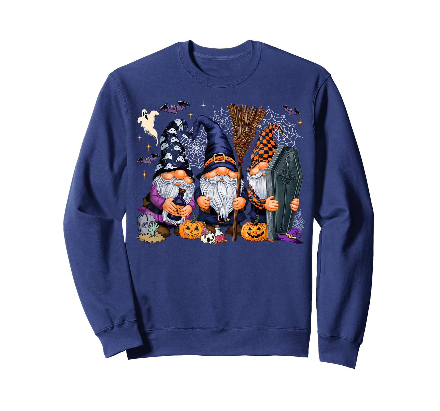 Gnome Witch Halloween Pumpkin Autumn Fall Holiday 2024 T-Shirt