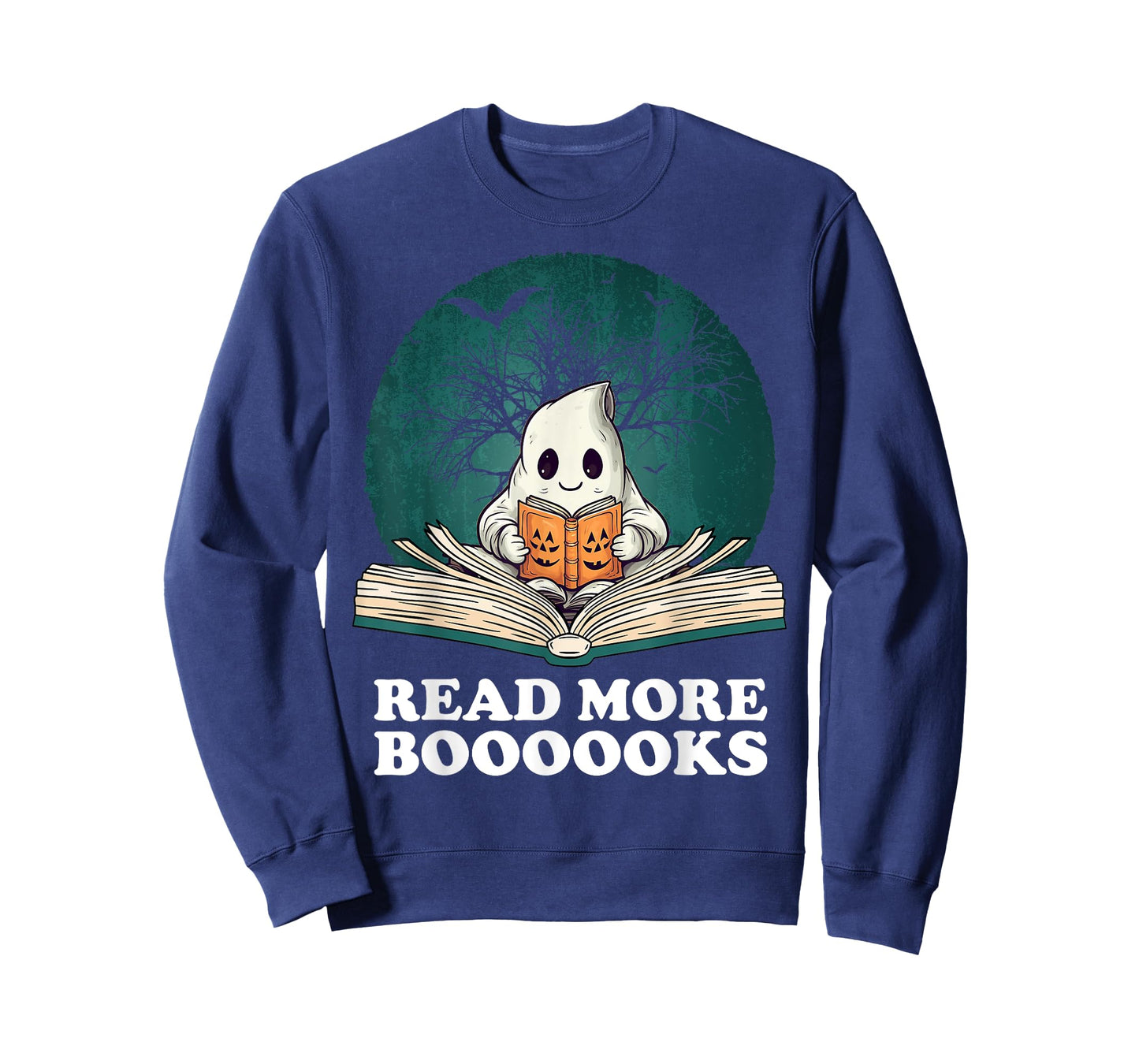 Read More Books Ghost Halloween Booooks Cute Boo read a book T-Shirt