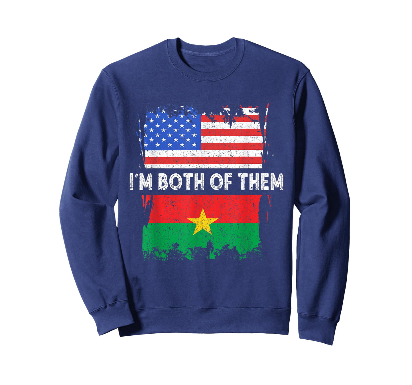 Burkina Faso America I'm Both Of Them Burkina Fasoan Pride T-Shirt