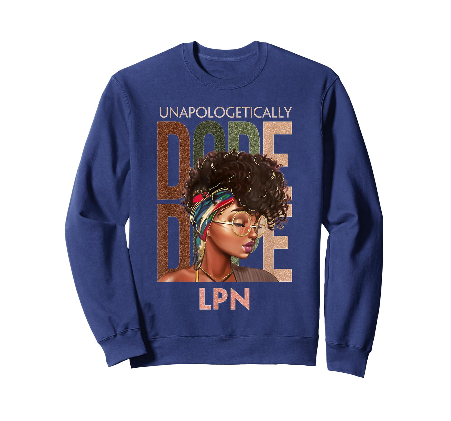 Unapologetically Dope LPN Nursing Afro Melanin T-Shirt