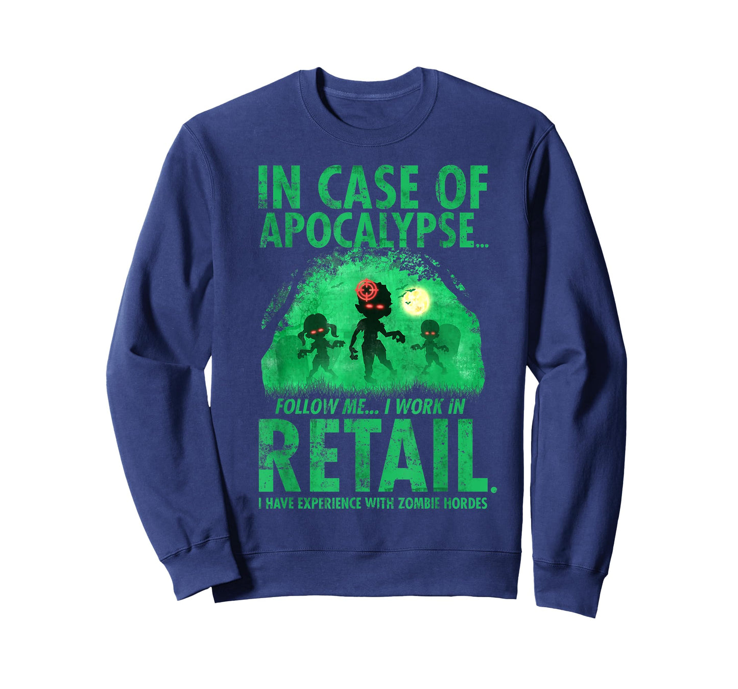 Retail Worker Funny Zombie Halloween T-Shirt