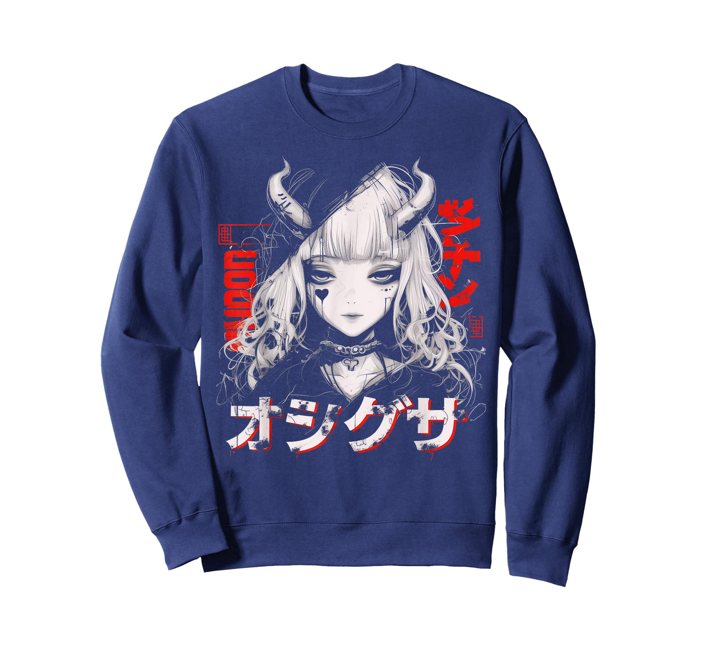 Anime Goth Grunge Demon Girl Waifu Horror Alt Aesthetic T-Shirt