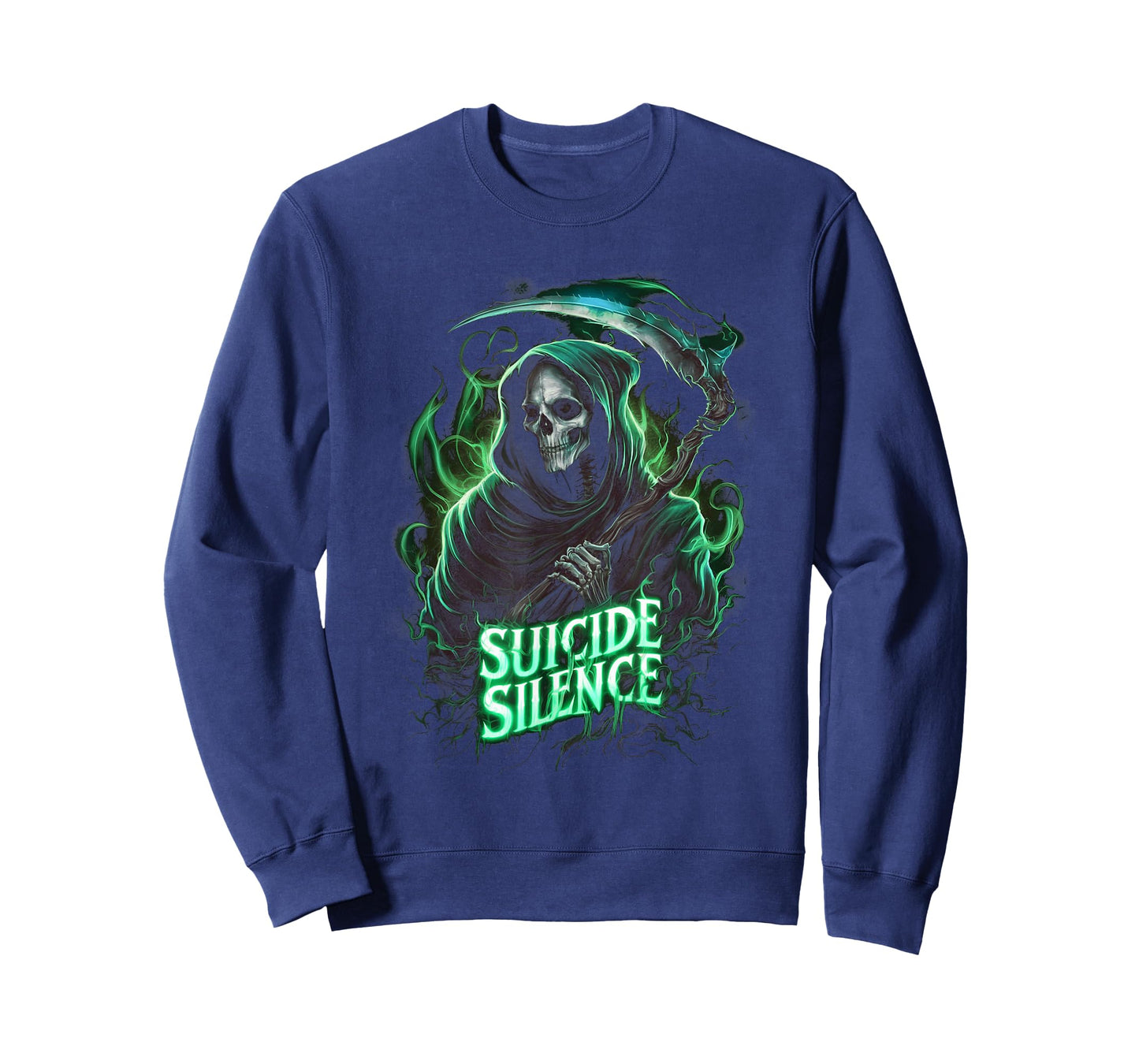 Suicide Silence Grim Reaper Occult Gothic Horror T-Shirt