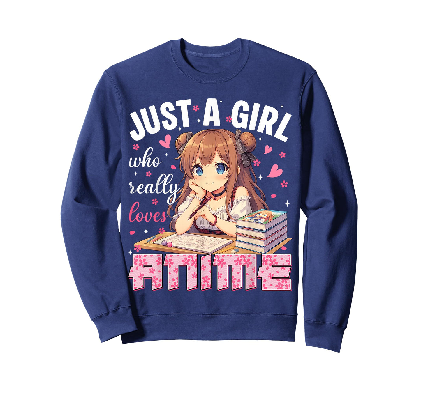 Just A Girl Who Really Loves Anime Heart Apparel Japanese T-Shirt