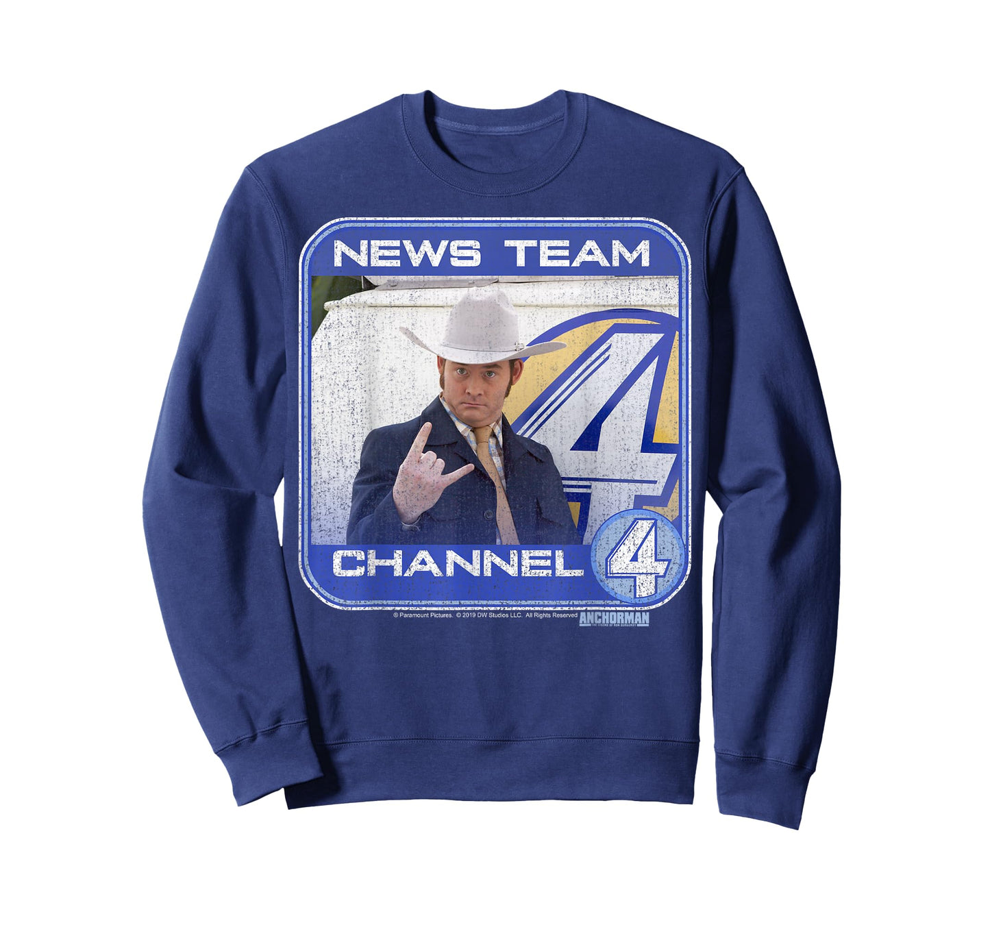 Anchorman Champ Kind Channel Four Portrait Panel T-Shirt