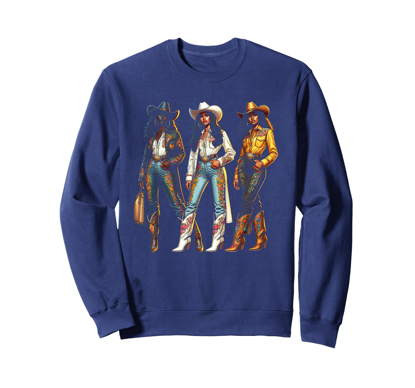 Black Cowgirl Western Rodeo Melanin Black History Texas T-Shirt
