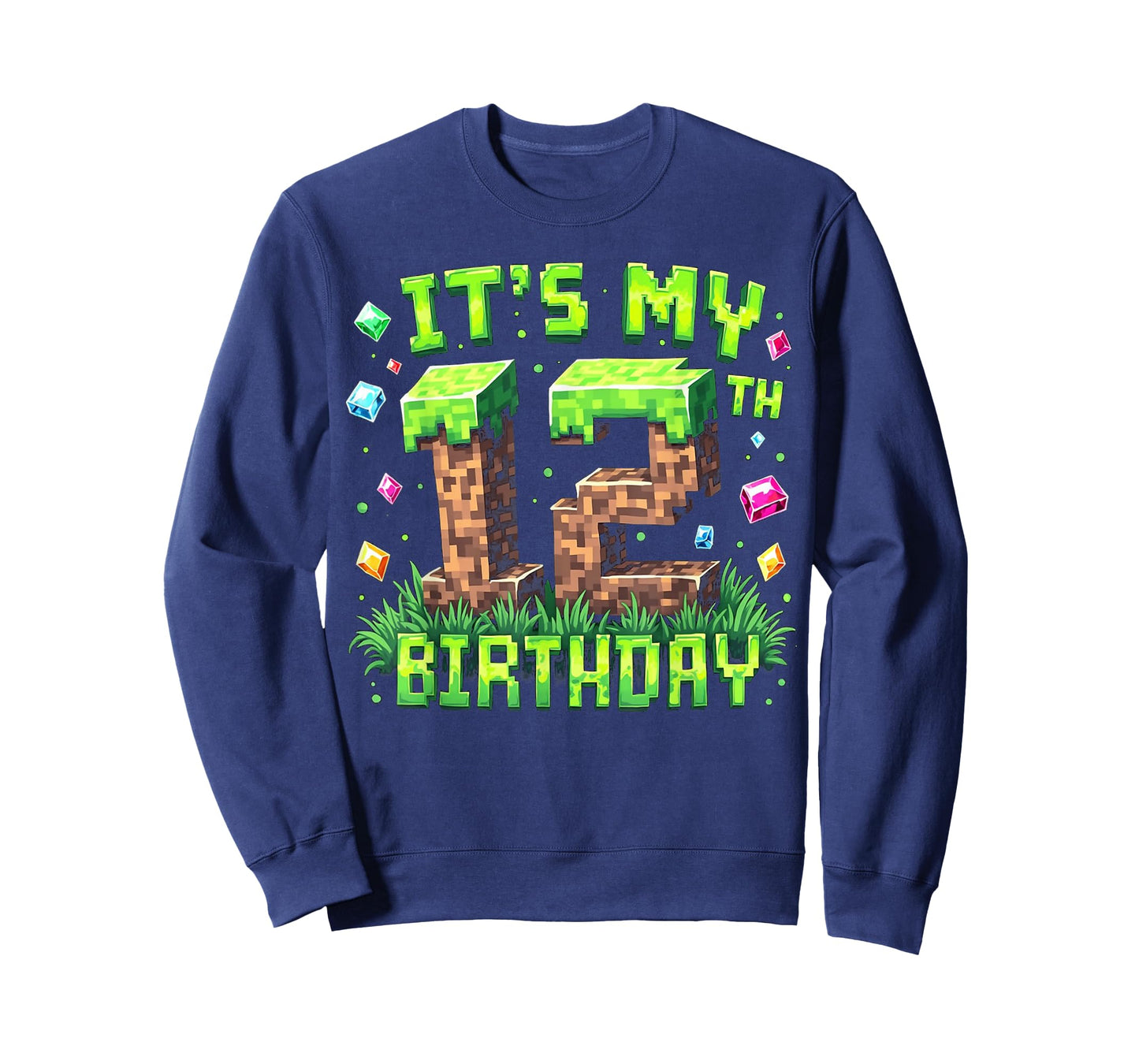 Birthday Boy Shirt It's My 12th Birthday Video Game Pixel T-Shirt
