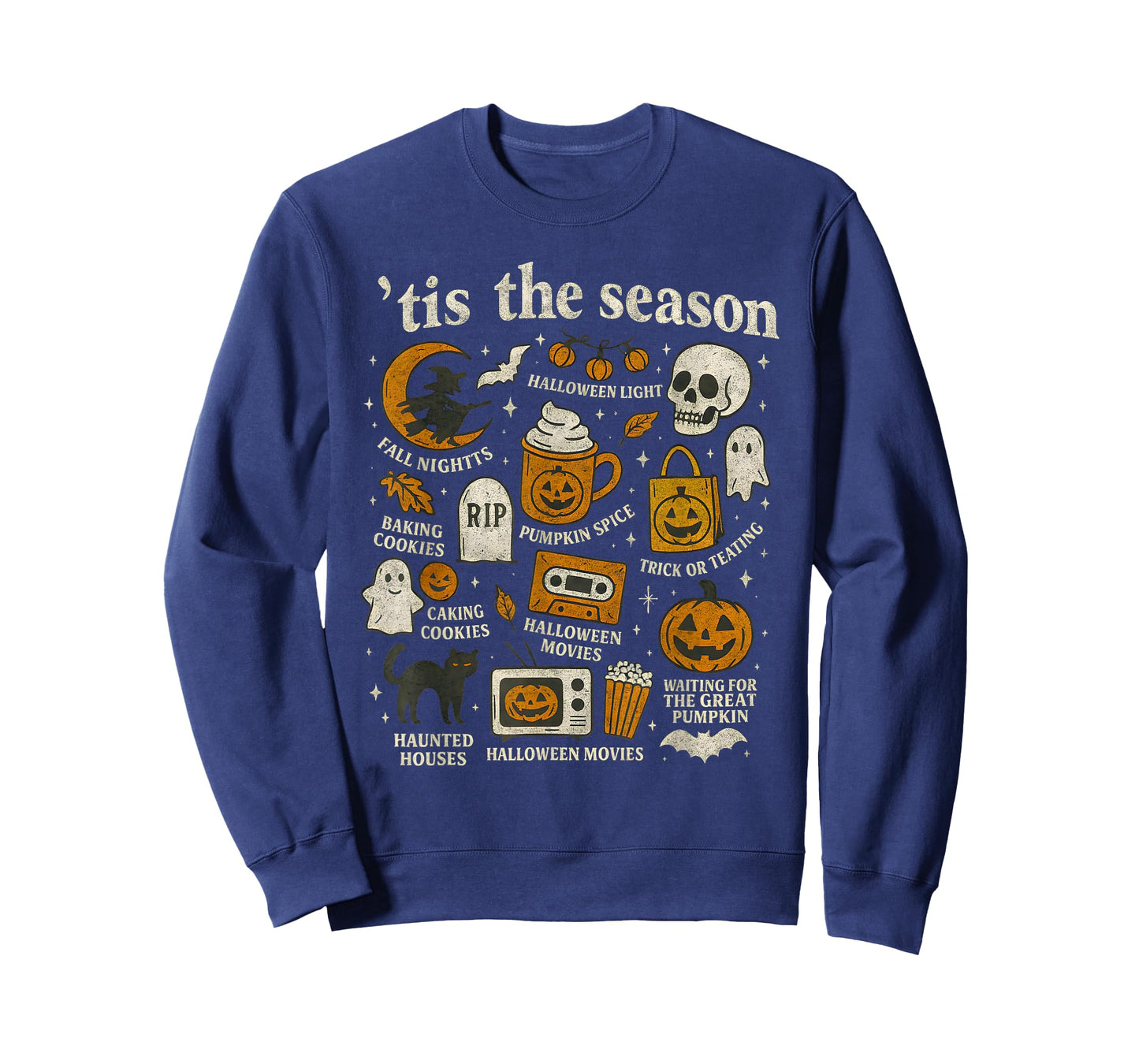 Tis The Season Halloween Icons Fall Design T-Shirt