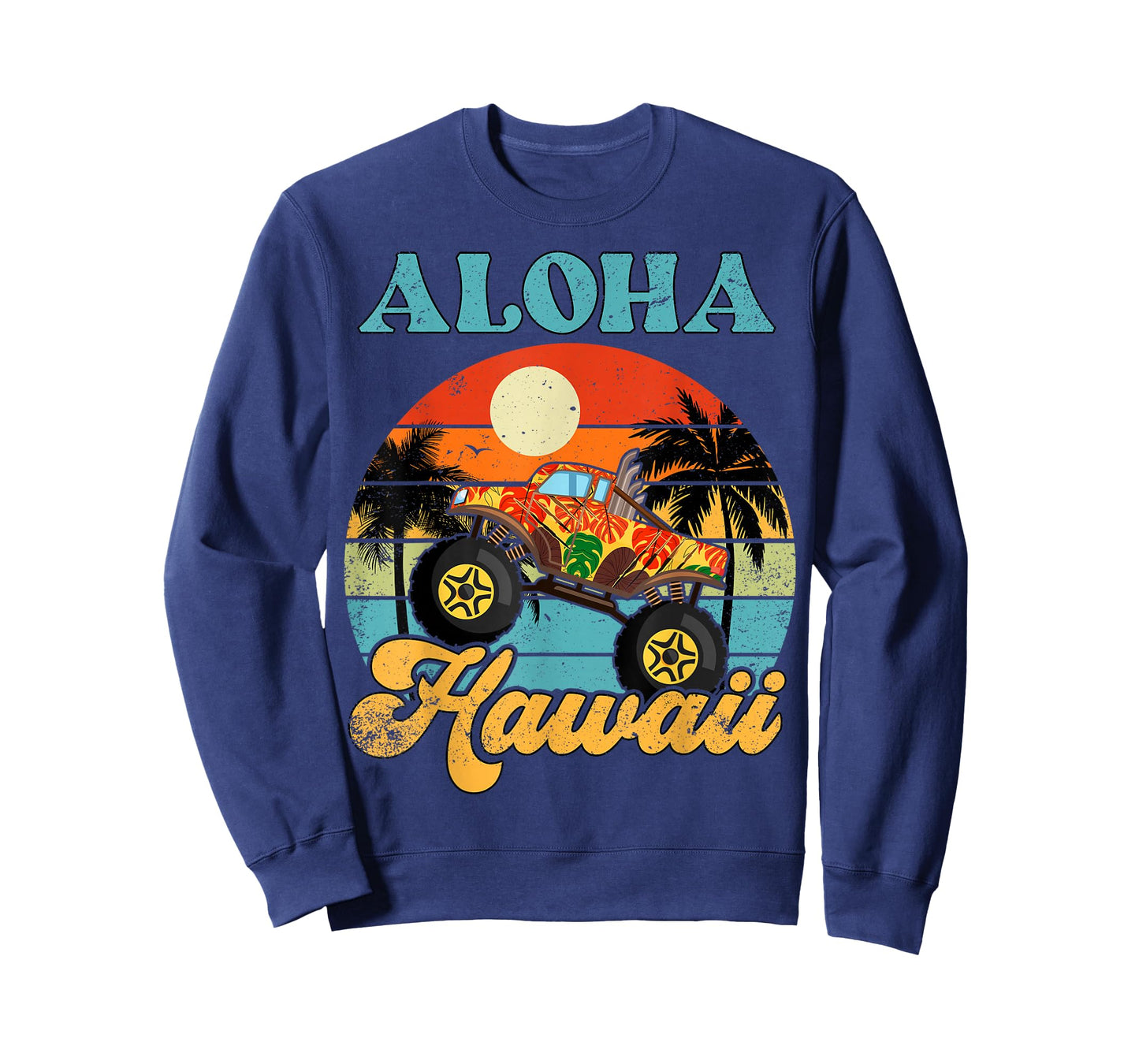 Boy Toddler Hawaiian-Shirt Aloha Hawaii Monster Truck Kids T-Shirt