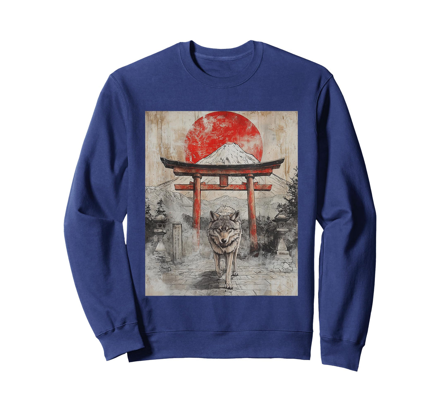 Wolf Wolves Japan Japanese Funny Anime Graphic T-Shirt