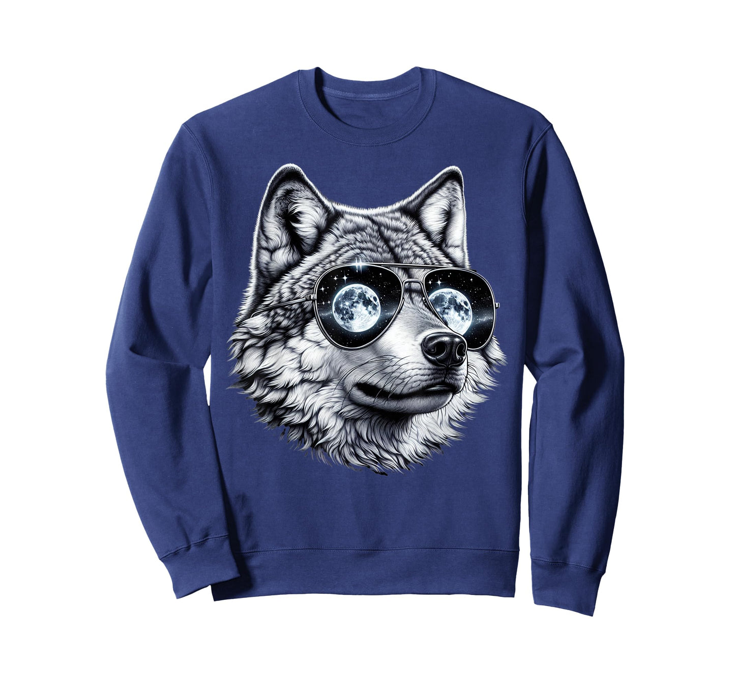 Moon Sunglasses Wolf T-Shirt