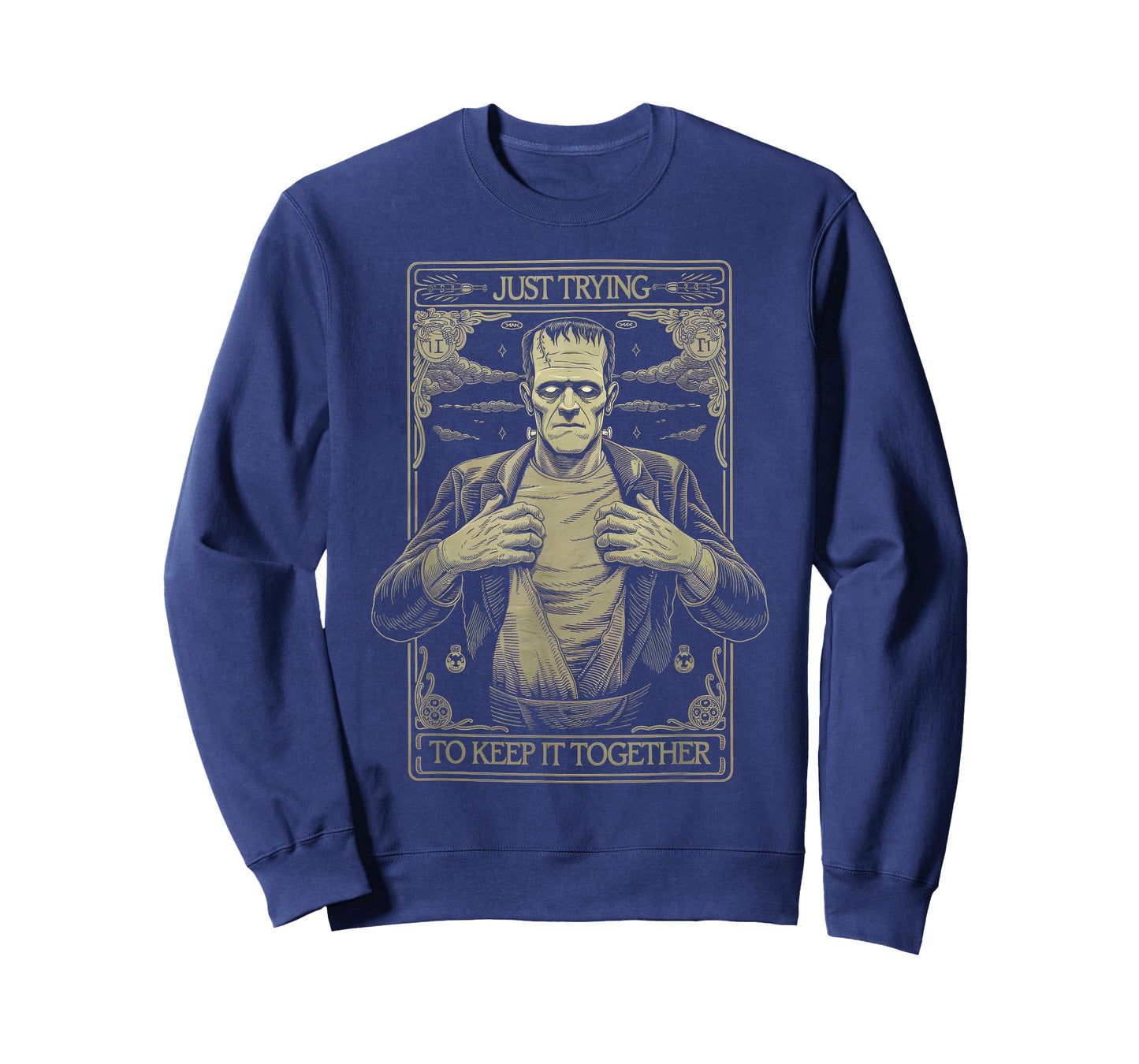 Just Trying to Keep It Together Shirt Halloween Frankenstein T-Shirt