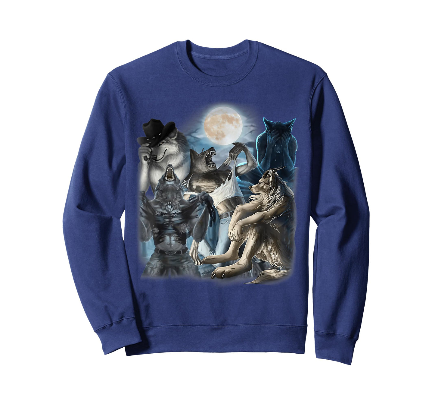 Edgy Wolf Wolves Howling Funny Oddly Specific Dank Meme T-Shirt