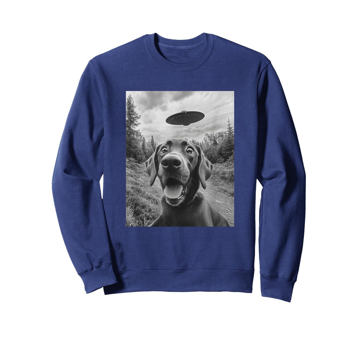Labrador UFO Meme - Funny Labrador Selfie with UFO T-Shirt