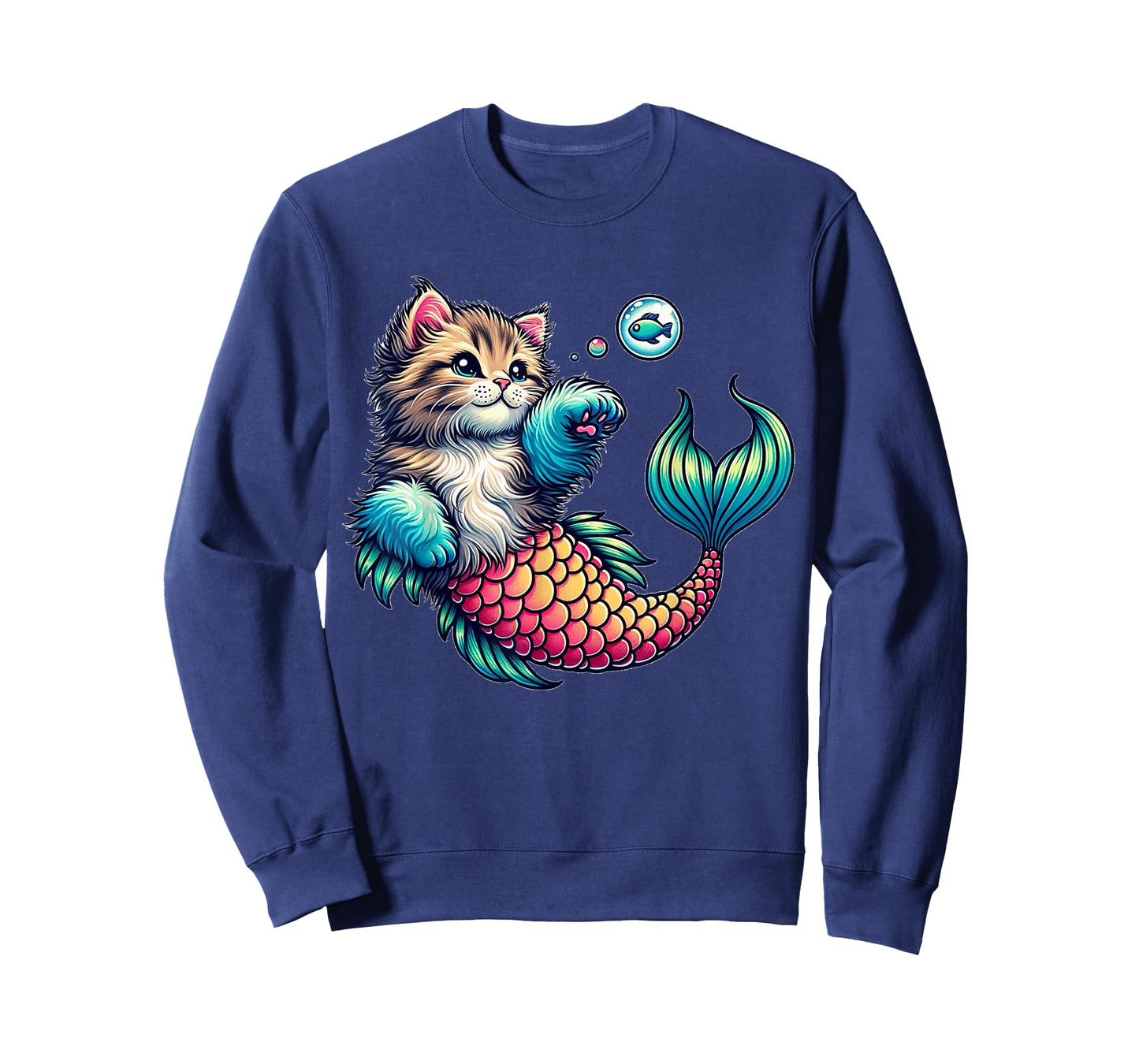 Purrmaid Cat Mermaid for Mermaid Lovers Cat Moms & Girls T-Shirt