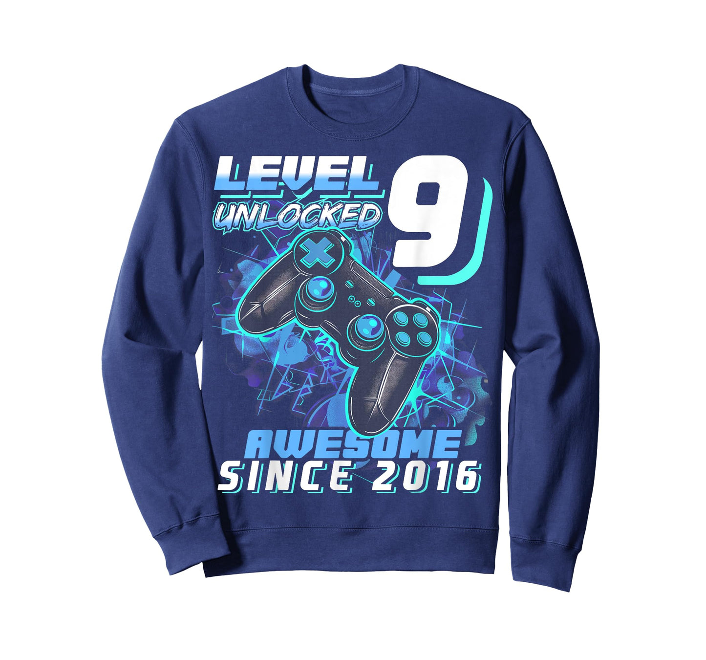 9th Birthday Boy Level 9 Gamer 9 Year Video Game Party T-Shirt