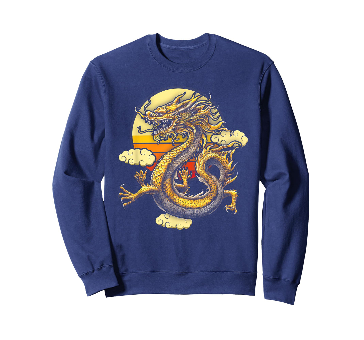 Sunset Traditional Chinese Dragon Symbol Of Power Strength T-Shirt