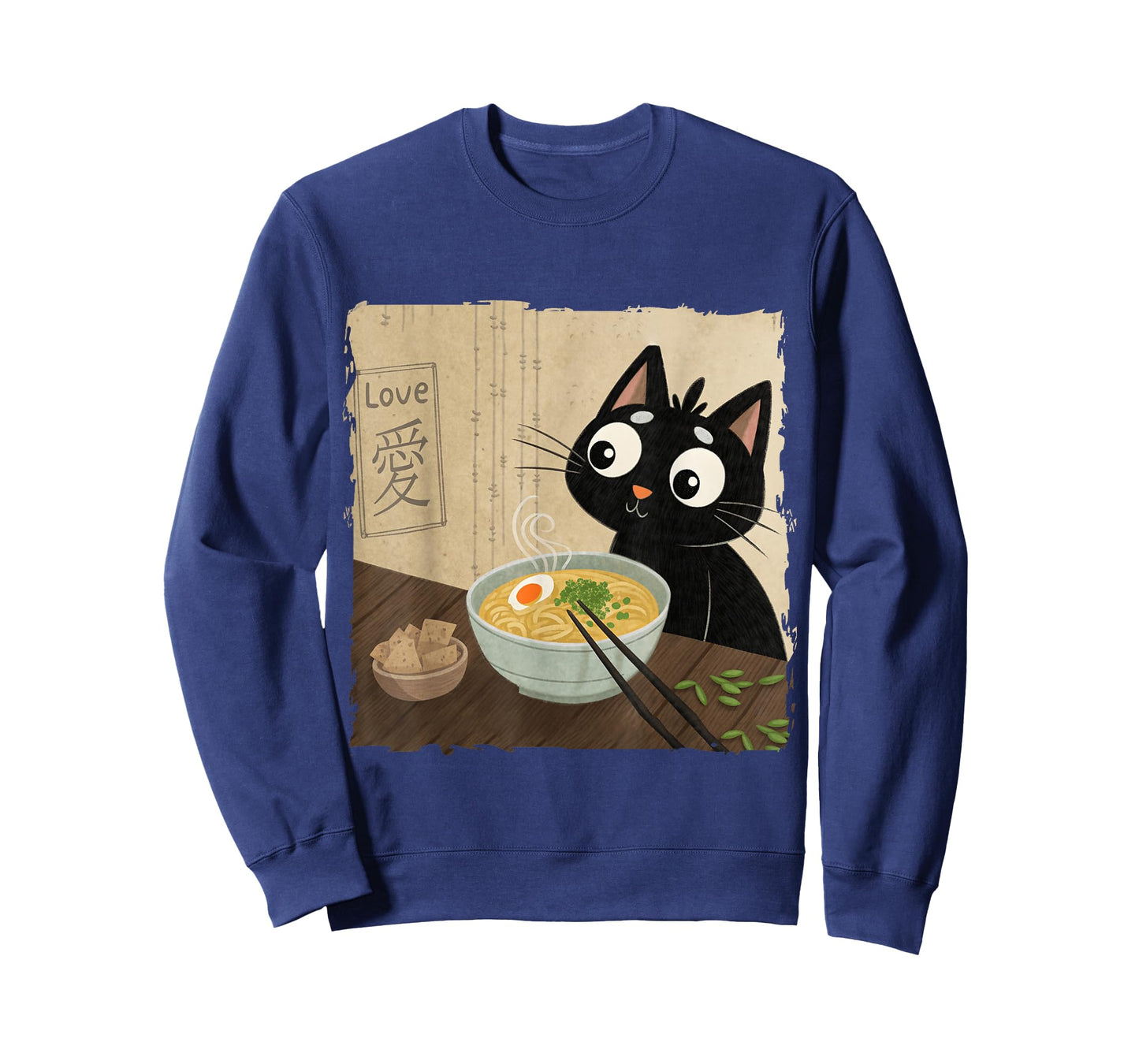 Cat Eating Ramen Japanese Anime Neko Kawaii Animal Lover T-Shirt