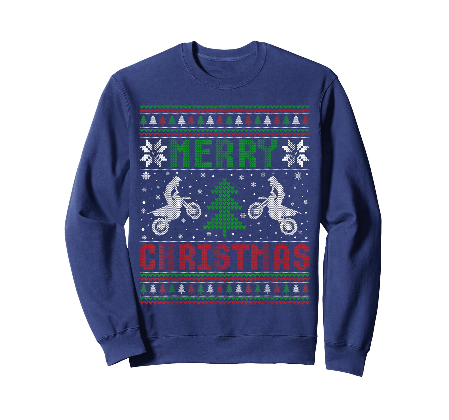 Dirt Bike Merry Christmas Matching Ugly Christmas Sweaters T-Shirt