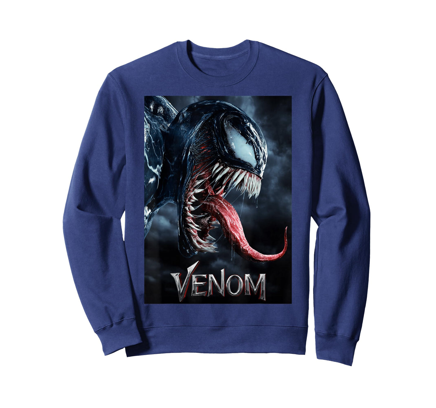 Marvel Venom Tongue Out Poster Graphic T-Shirt T-Shirt Small