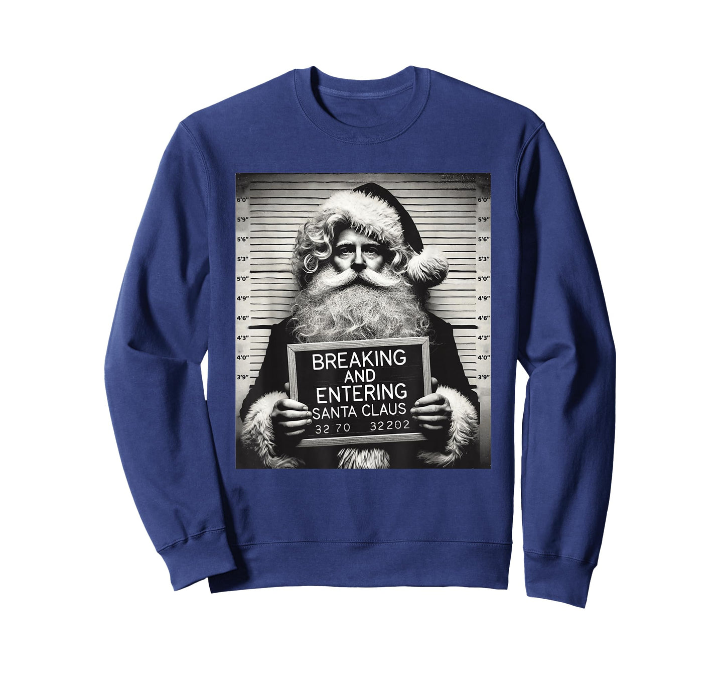 Santa Mugshot Funny Christmas Santa Xmas T-Shirt
