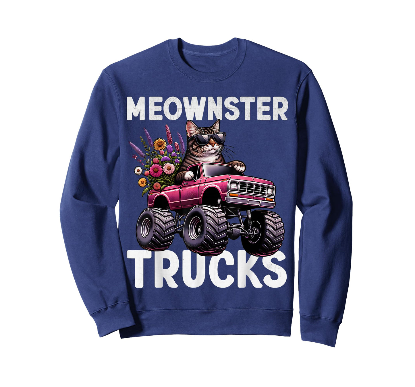 Funny Monster Truck Cat For Girls Women Monster Truck Party T-Shirt