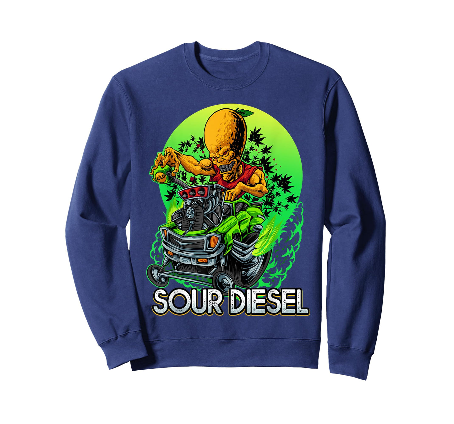 Sour Cannabis Diesel Marijuana Strain 420 Hot Alien Rod T-Shirt