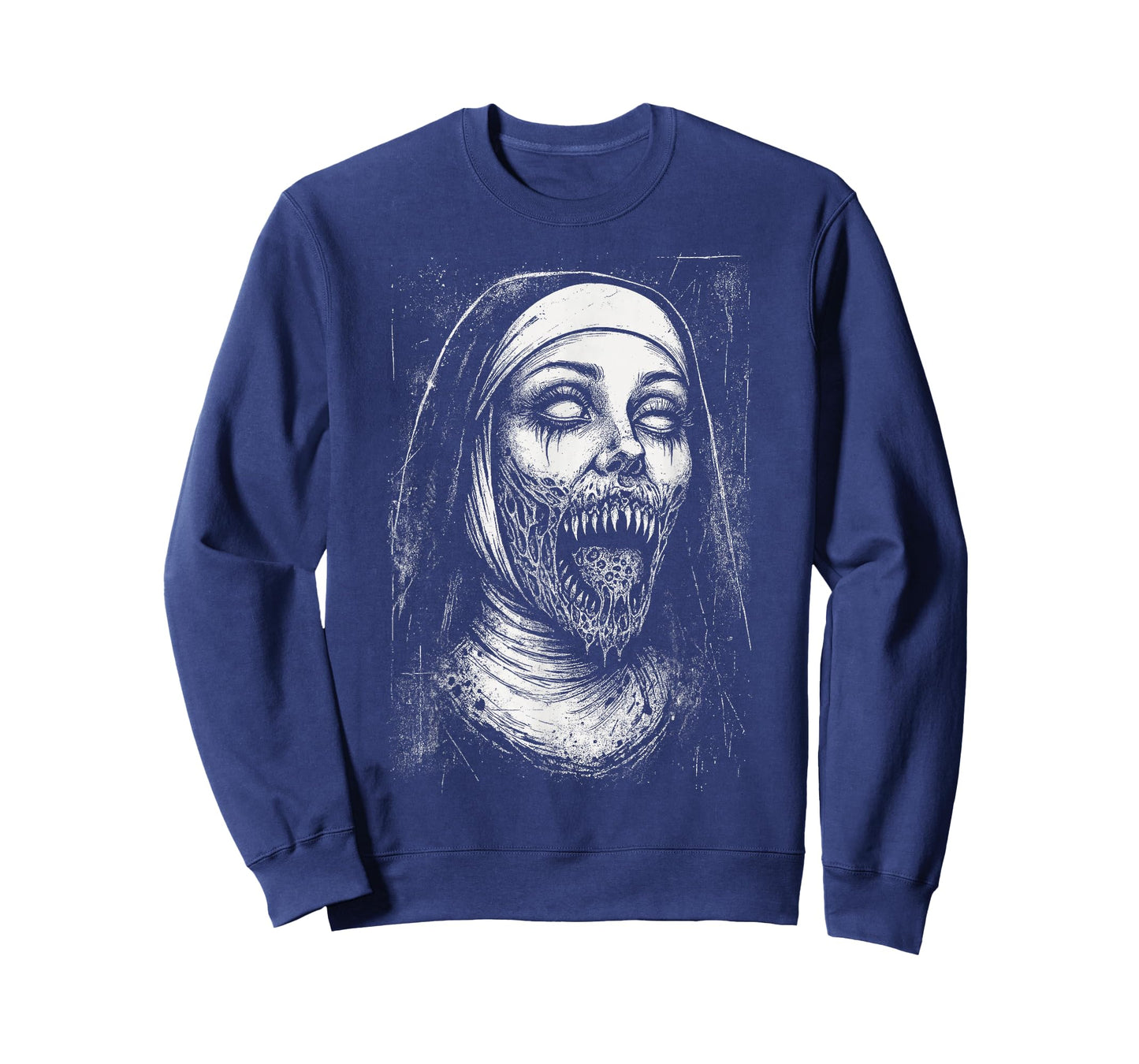 Horror Creepy Nun Demon Unholy Evil Occult Alt Scary Goth T-Shirt