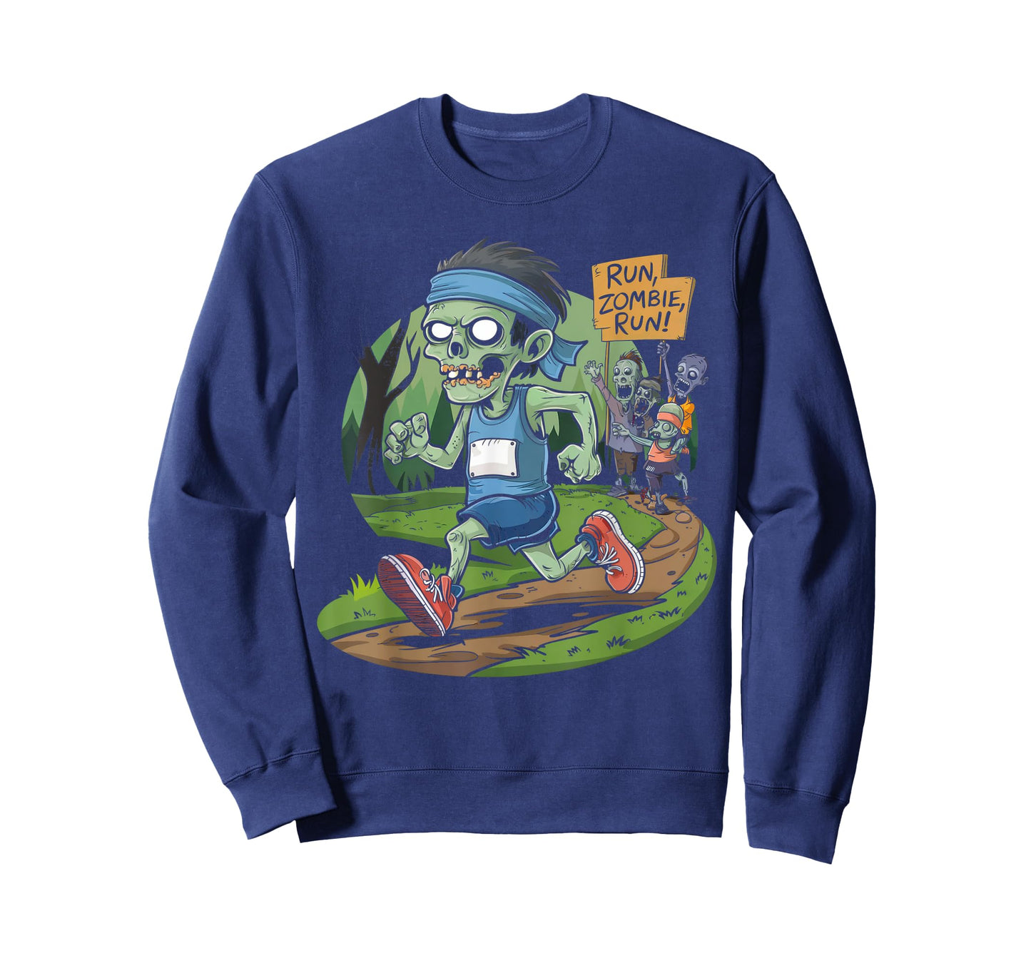 Halloween Running Shirt Funny Spooky Zombie Run Scary Runner T-Shirt