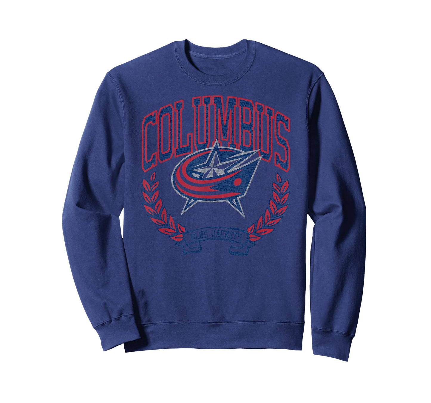 Columbus Blue Jackets Vintage Victory White Licensed T-Shirt