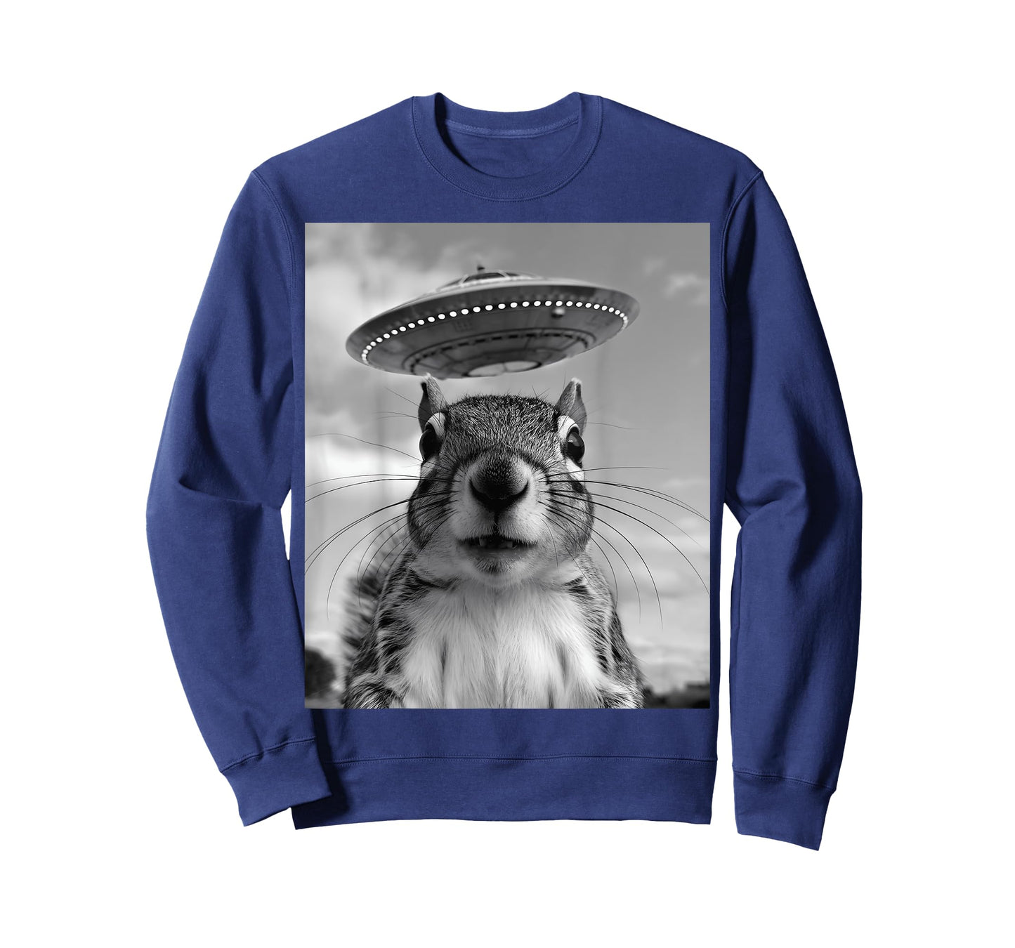 Squirrel Selfie With Alien UFO Funny Squirrel Gifts For Men T-Shirt