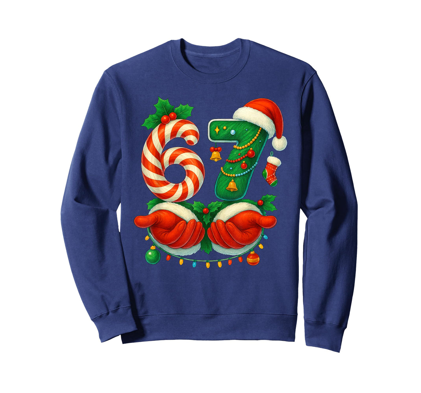 67 Christmas 6 7 Xmas Meme Funny Christmas Boys Girls Kids T-Shirt