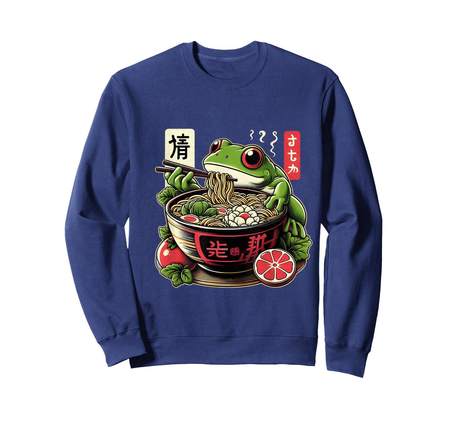 Frog Eating Ramen Kawaii Neko Japanese Noodles Anime Lovers T-Shirt