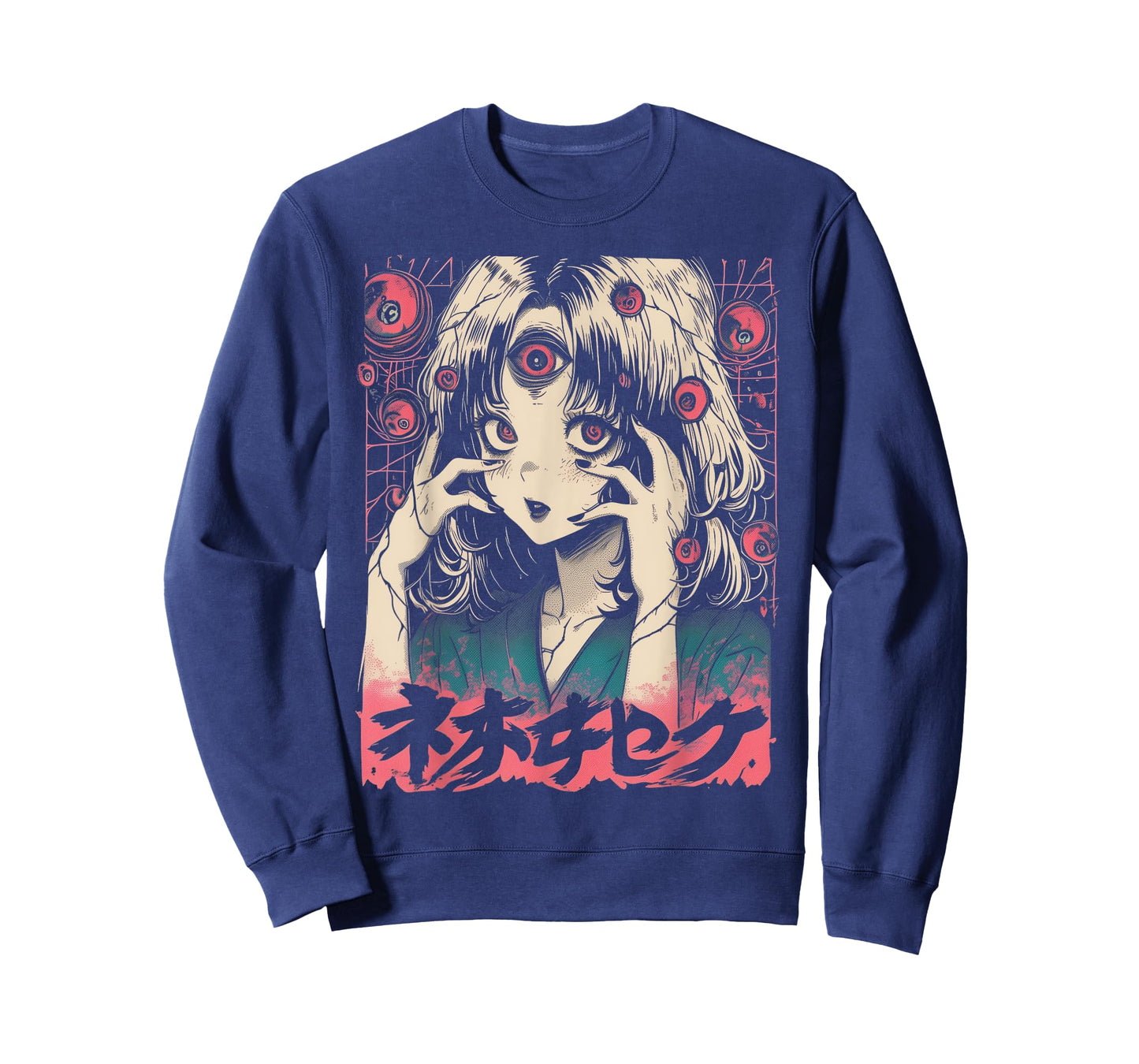 Goth Grunge Demon Anime Girl Waifu Horror Alt Aesthetic T-Shirt