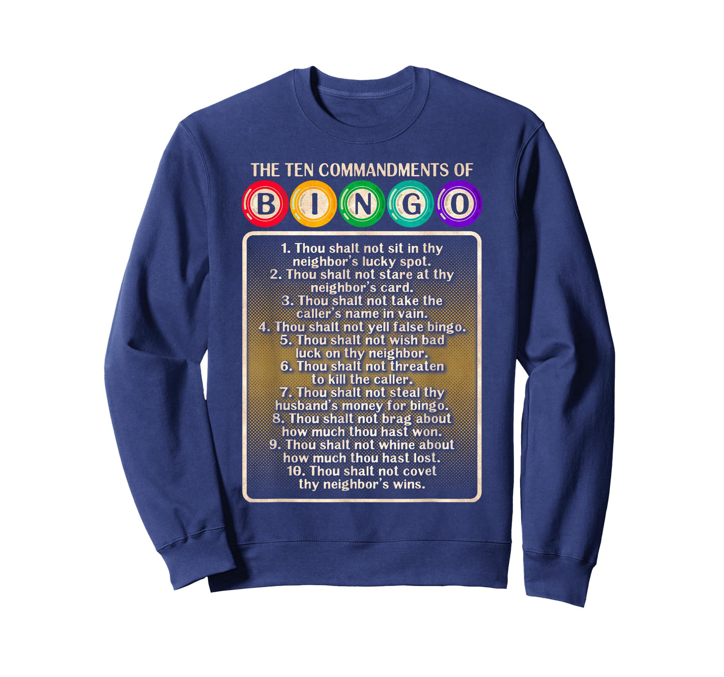 10 Commandments Of Bingo - Bingo Player T-Shirt