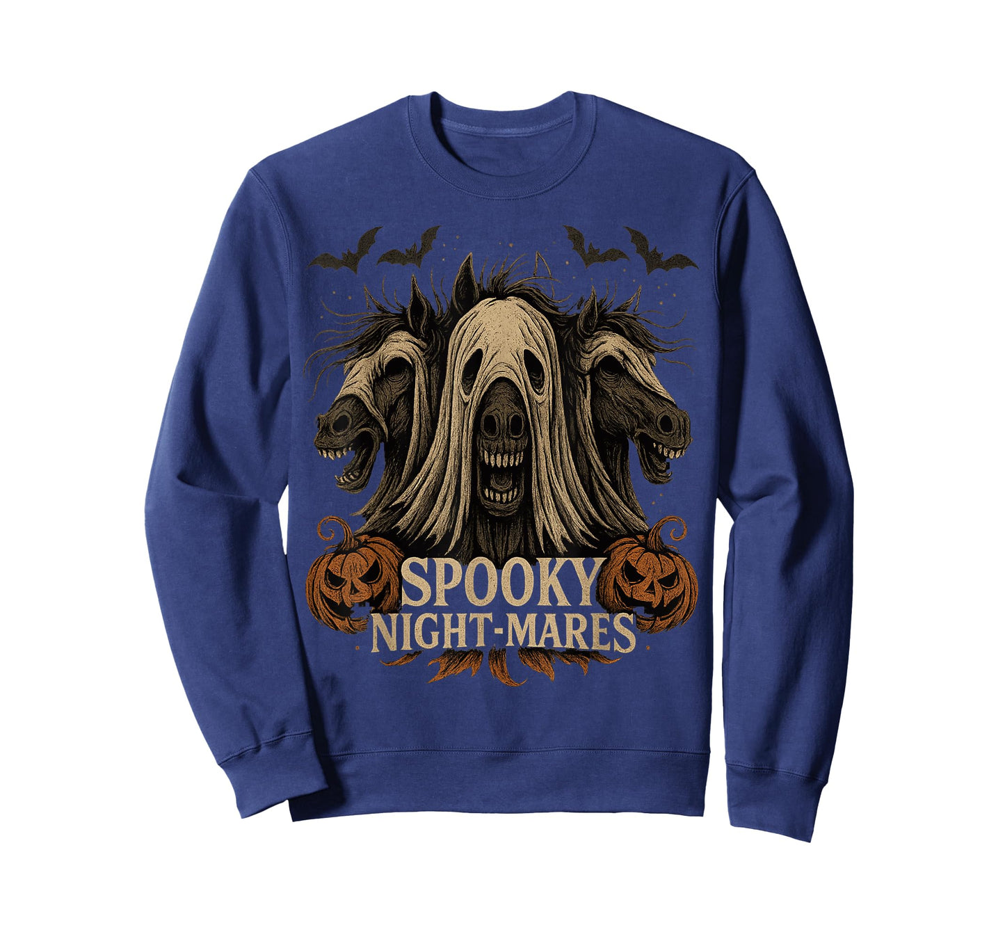 Spooky Night-Mares Halloween Spooky Season Funny Horses T-Shirt