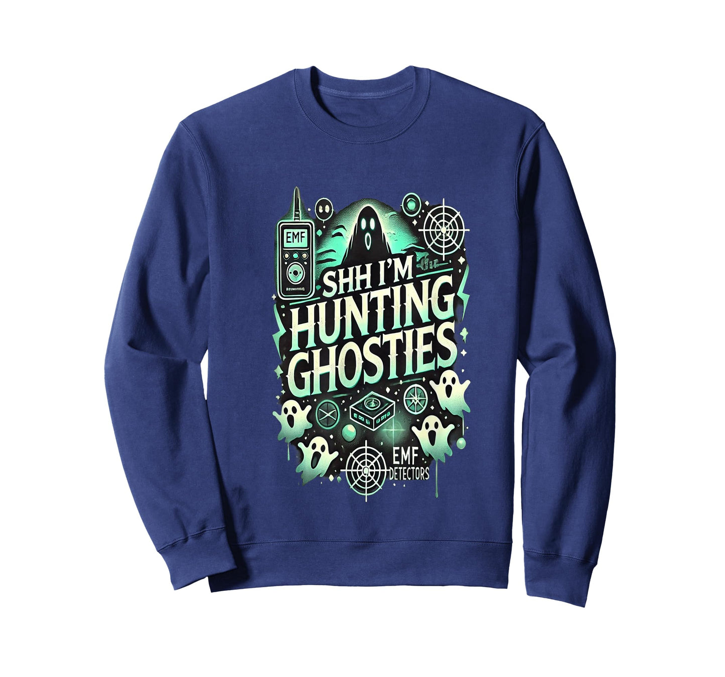 Shh I’m Hunting Ghosties Funny Ghost Hunting phasmophobia T-Shirt