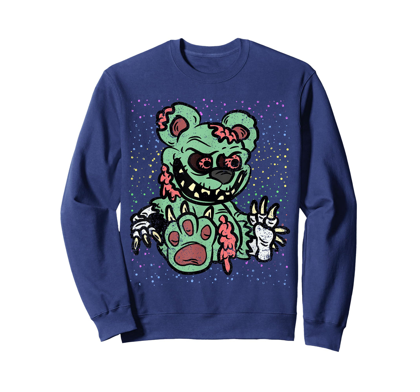 Zombie Teddy Bear Halloween Costume Scary Spooky Monster T-Shirt